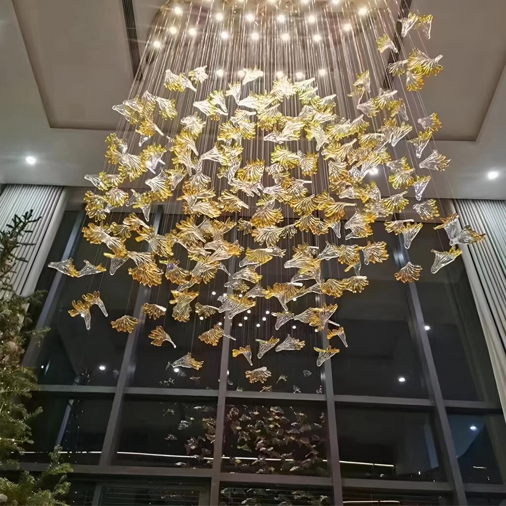 Maple Leaf shaped Ceiling Lamp Foyer Chandelier foyer-2 | Sofary Lighting