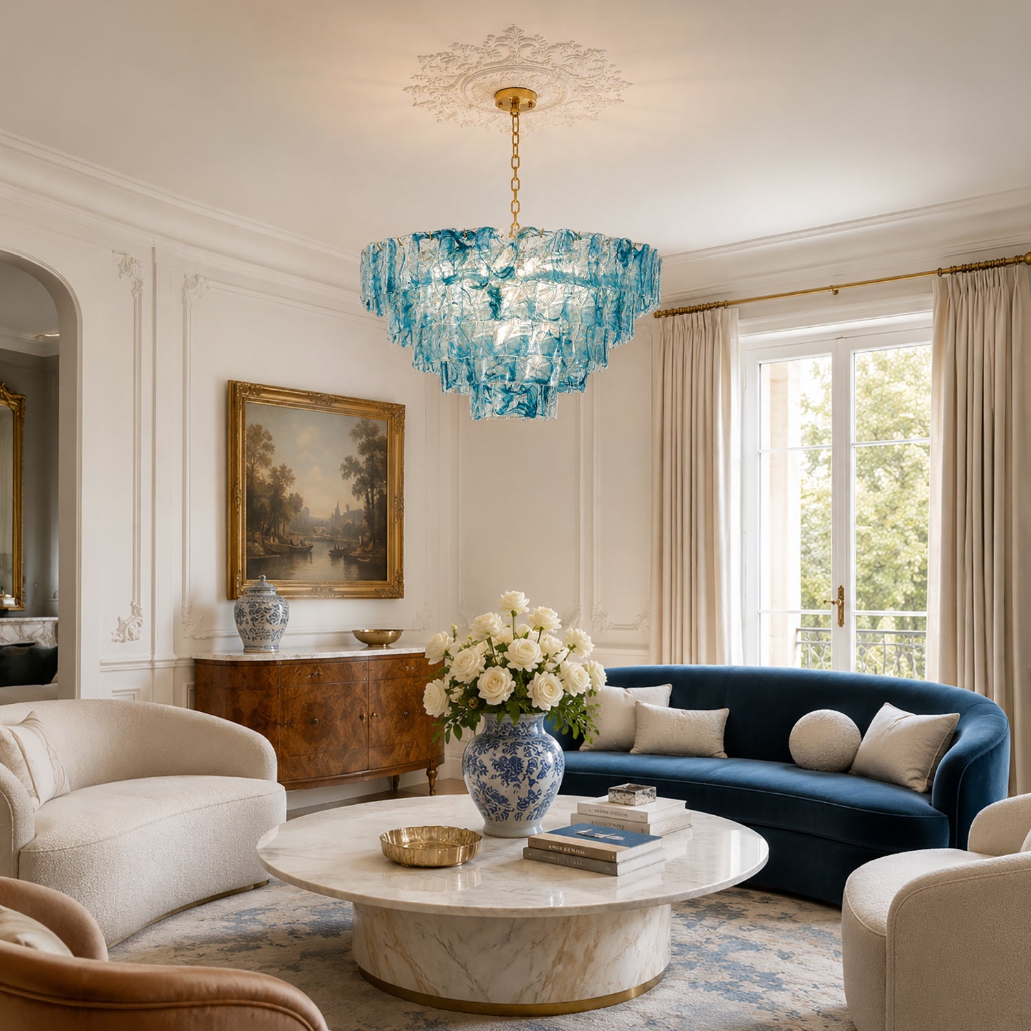 marielle-contemporary-blue-glass-tiered-rippled-chandelier-living-room-sofary-lighting