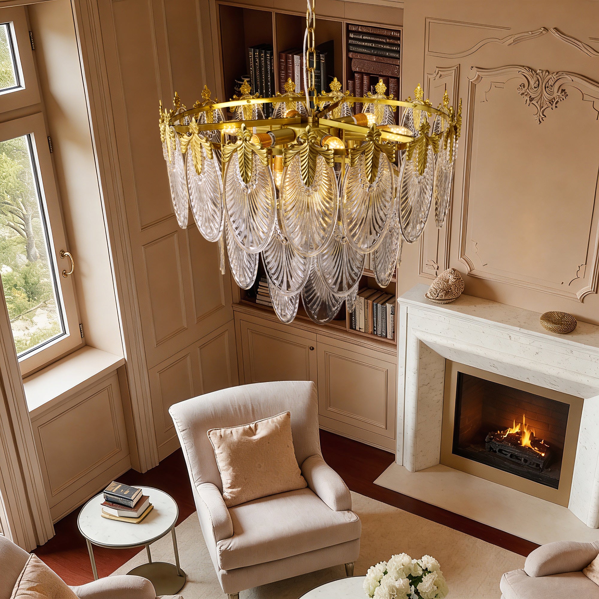 meliora-modern-luxury-gold-glass-leaf-chandelier-look-from-high-place