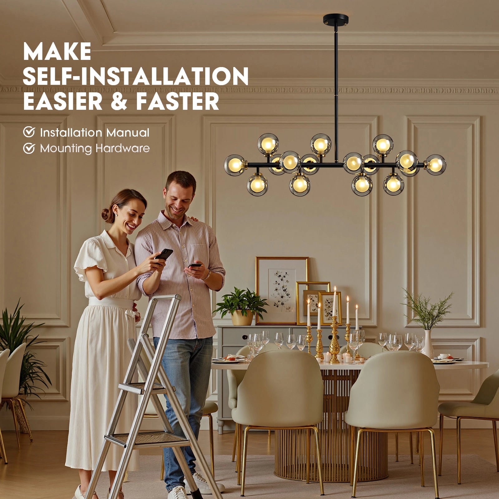 meteor-gray-globe-linear-chandelier-easy-installation-sofary-lighting