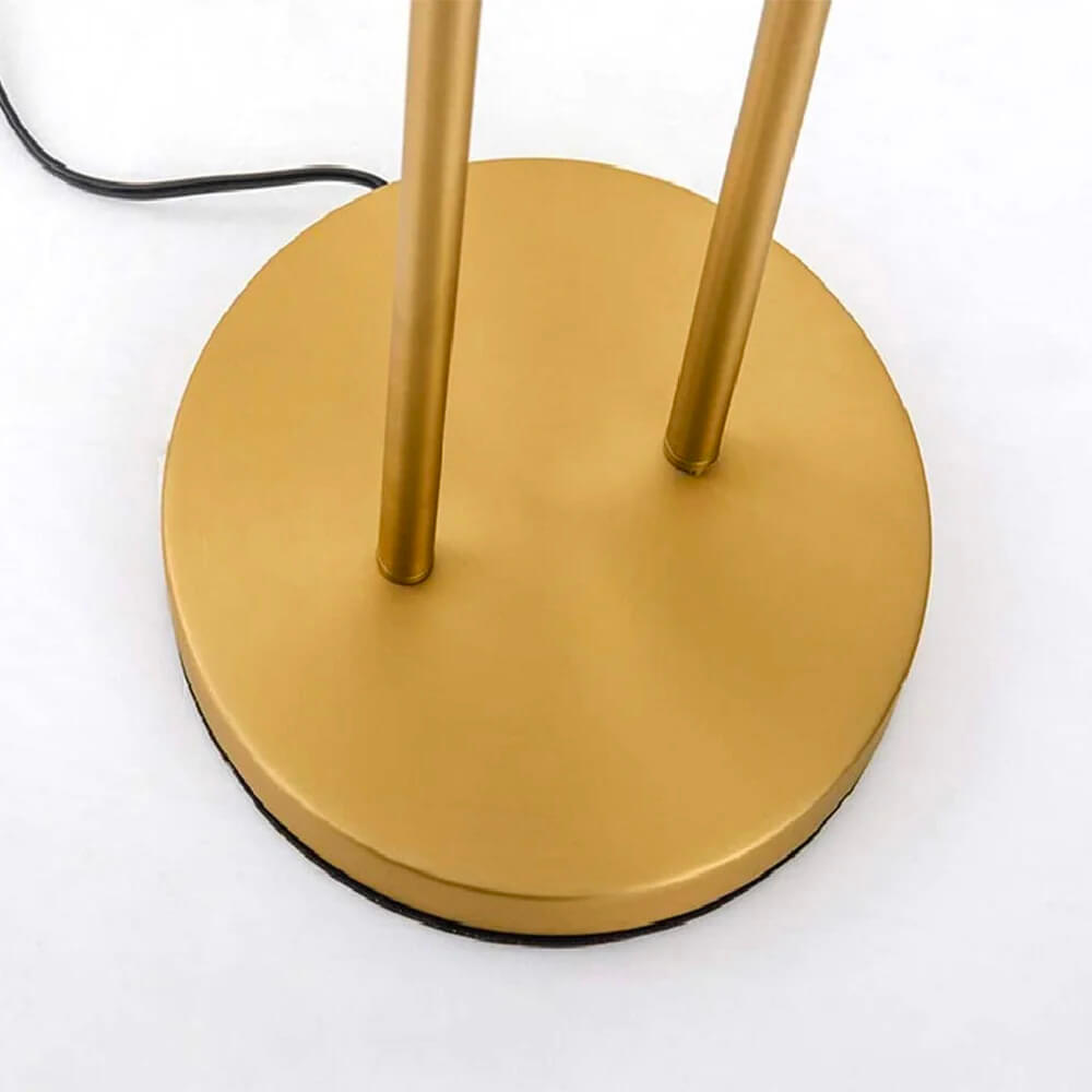 Minimalist 2-Light White Glass Floor Lamp
