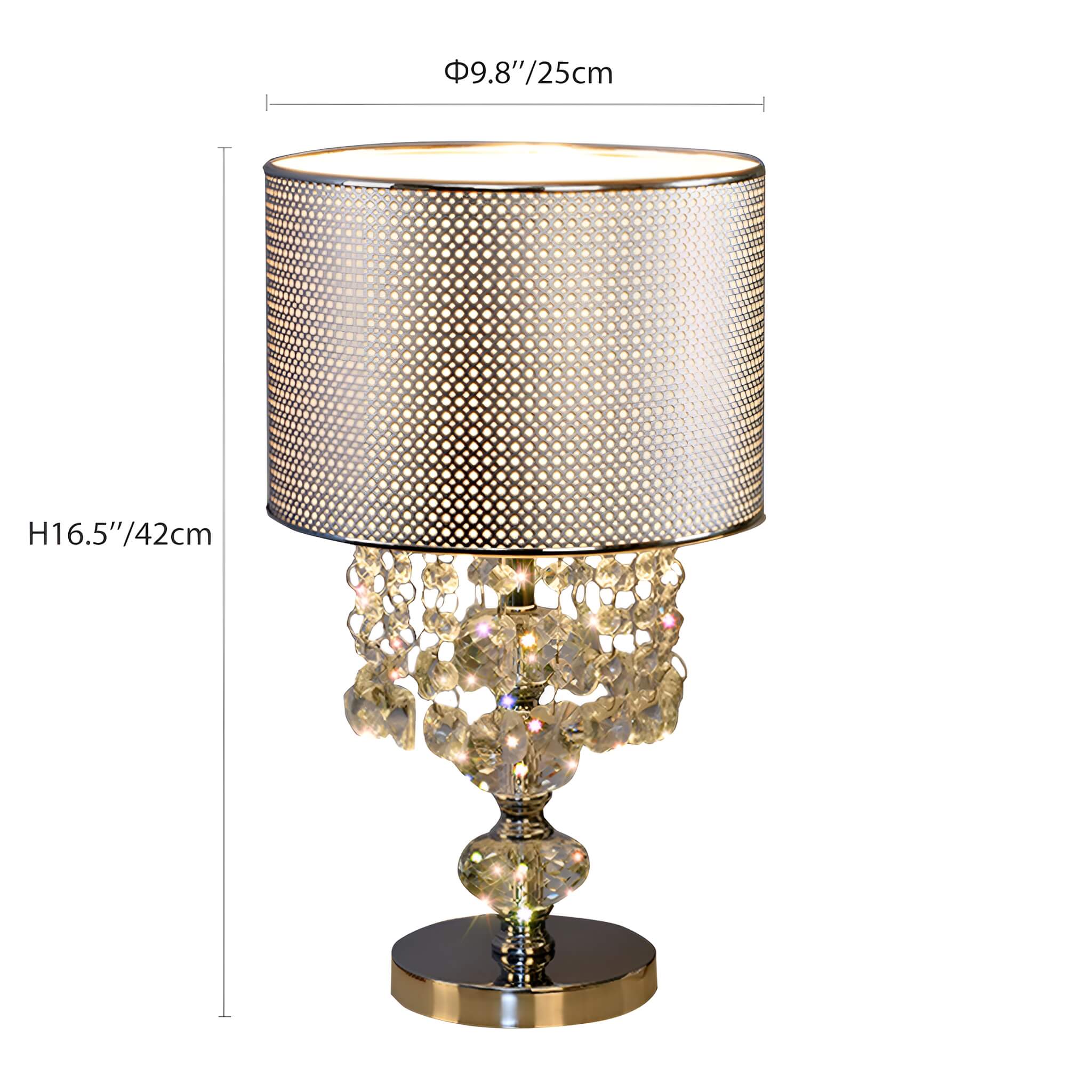 Minimalist Crystal Table Lamp -size|Sofary