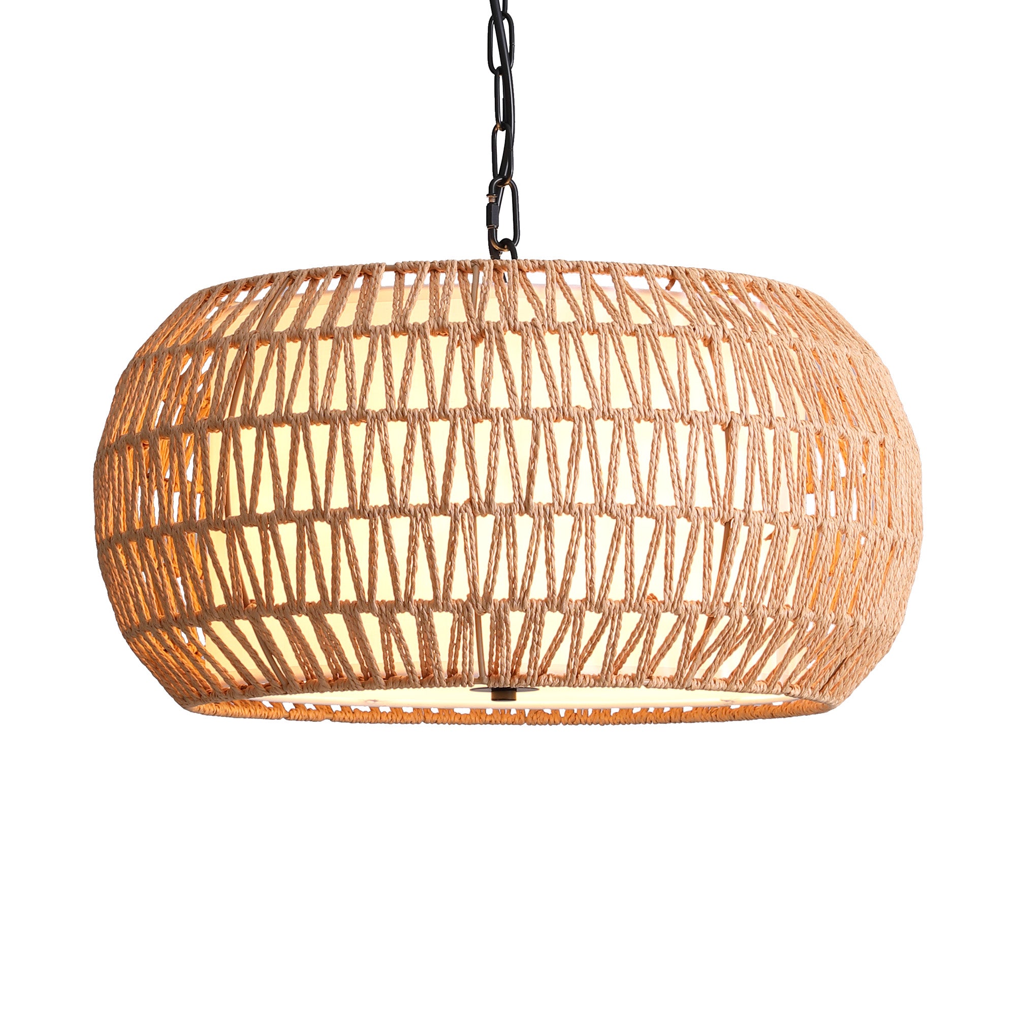 mirelle-modern-boho-woven-rattan-dome-chandelier-white-background-sofary-lighting