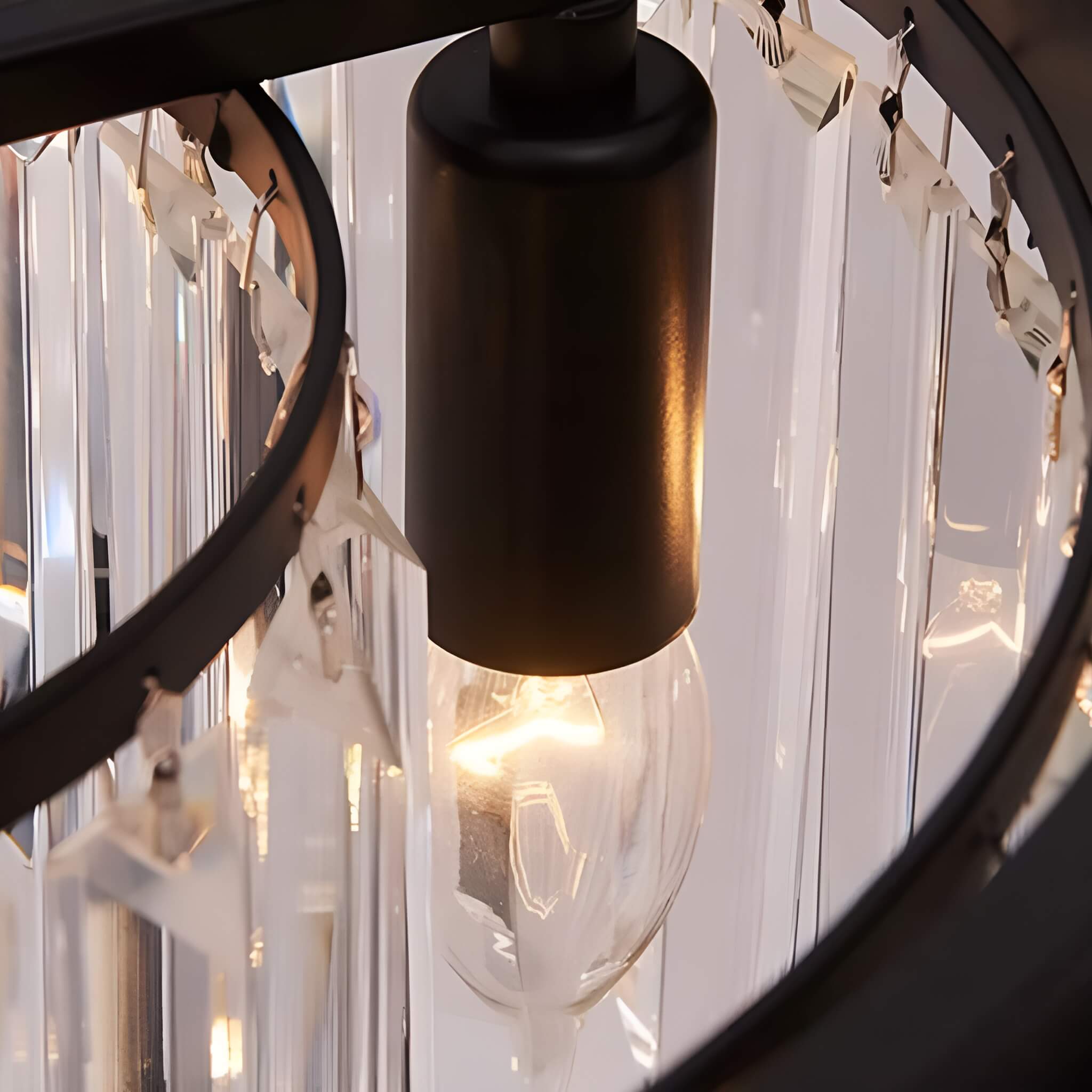 Modern American Crystal Floor Lamp for Elegant Living Spaces-light-on|Sofary
