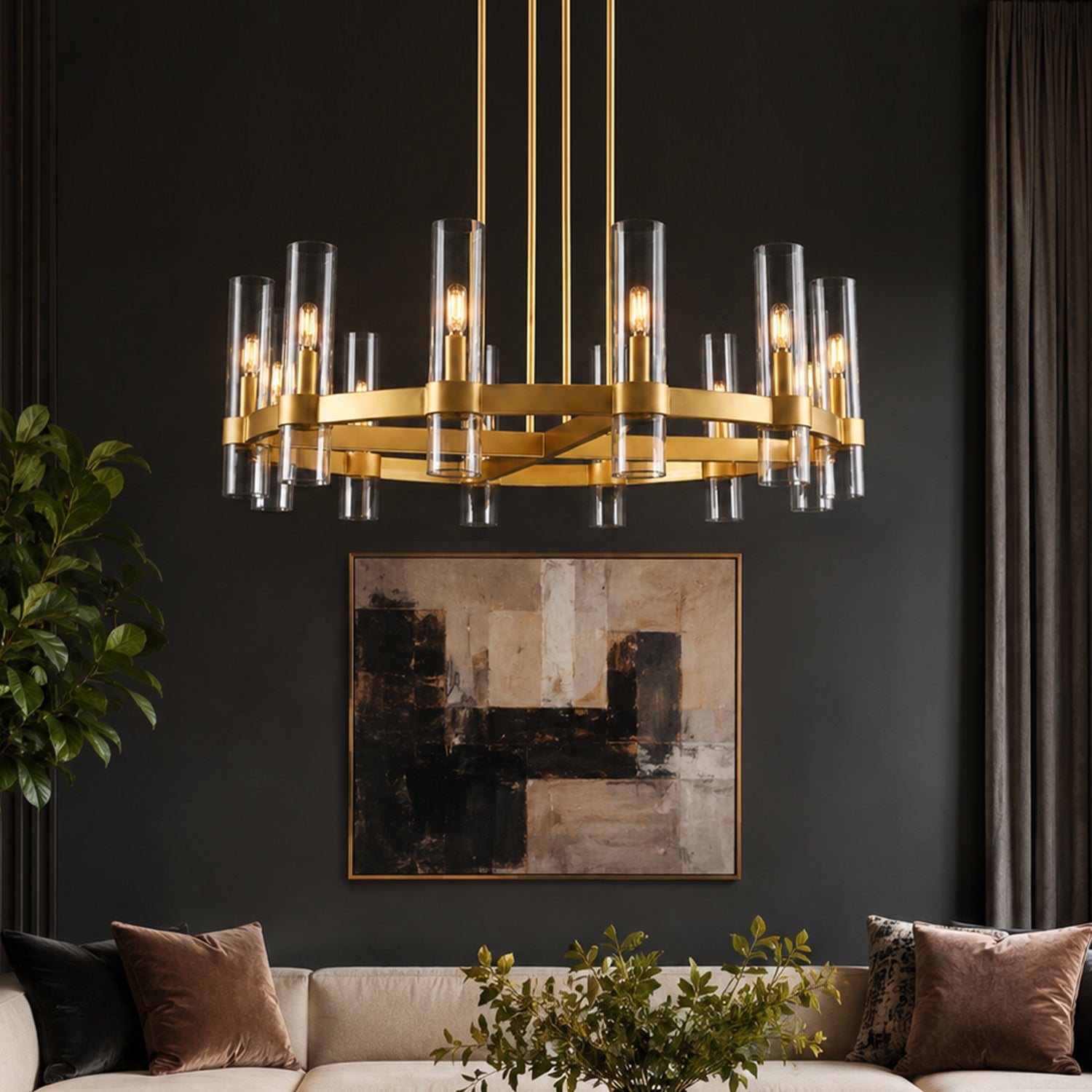 modern-clear-glass-tube-gold-ring-chandelier-main