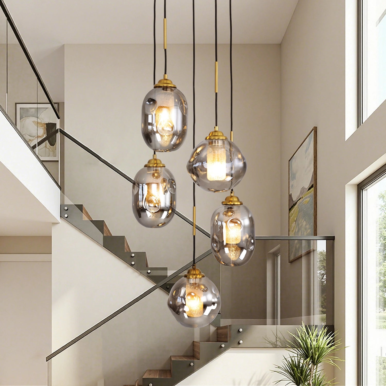 modern-lava-glass-multi-light-chandelier-ch475-sofary-lighting