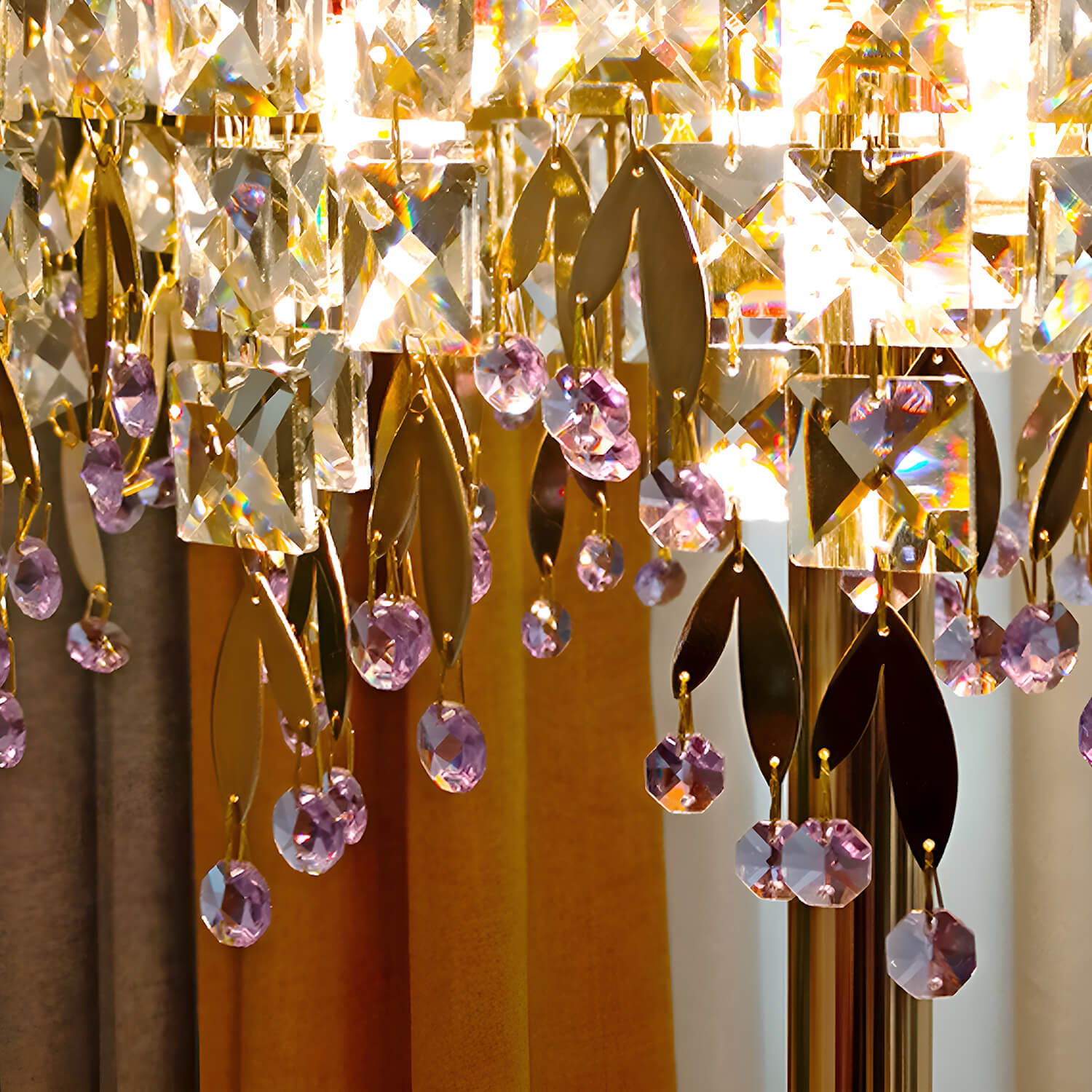 Modern Luxury Crystal Foor Lamp for Bedroom-details-2 |Sofary