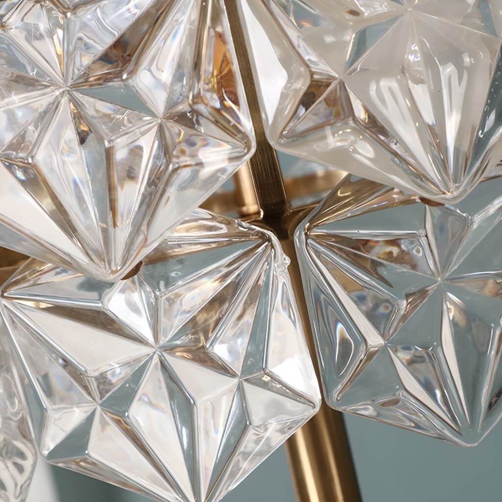 Modern Luxury Snowflake Crystal Shade Floor Lamp-details-1 |Sofary