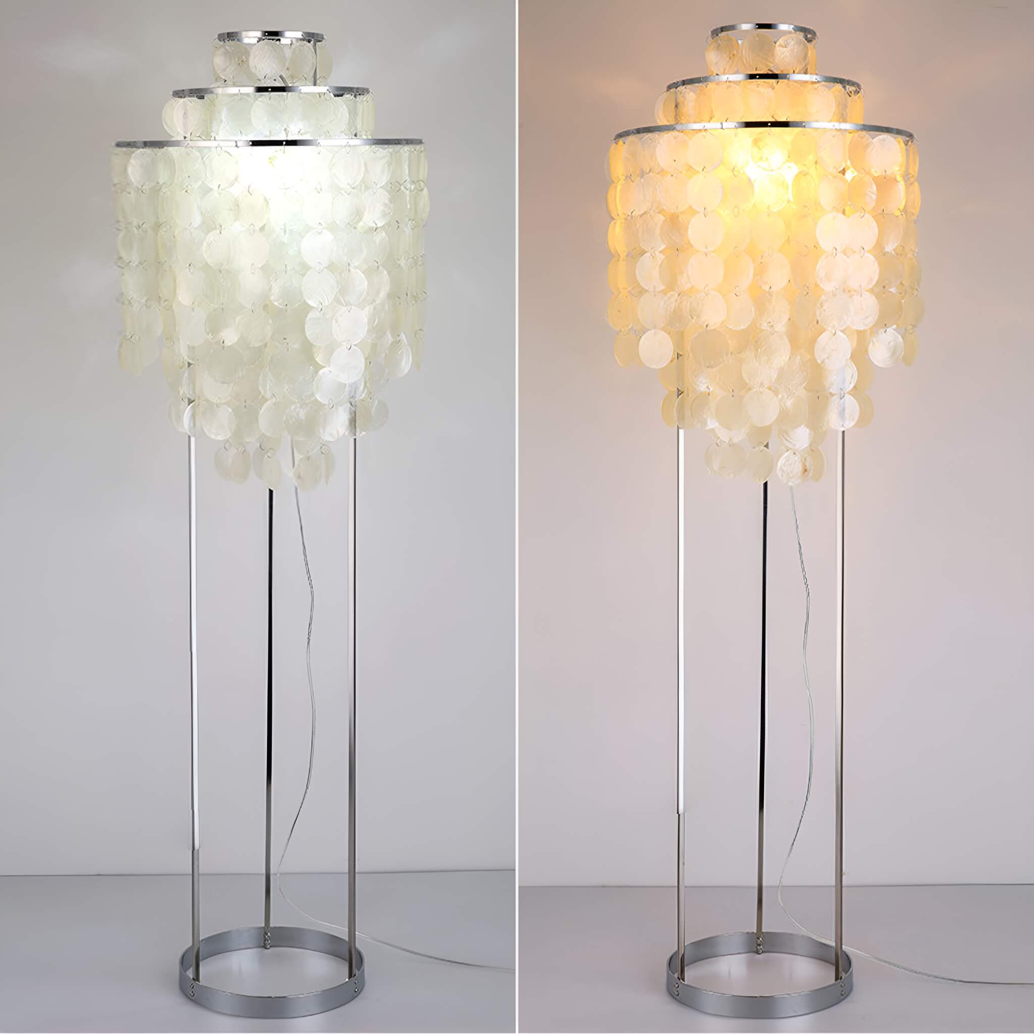 Modern Nordic Seashell Floor Lamp -light-on-off |Sofary