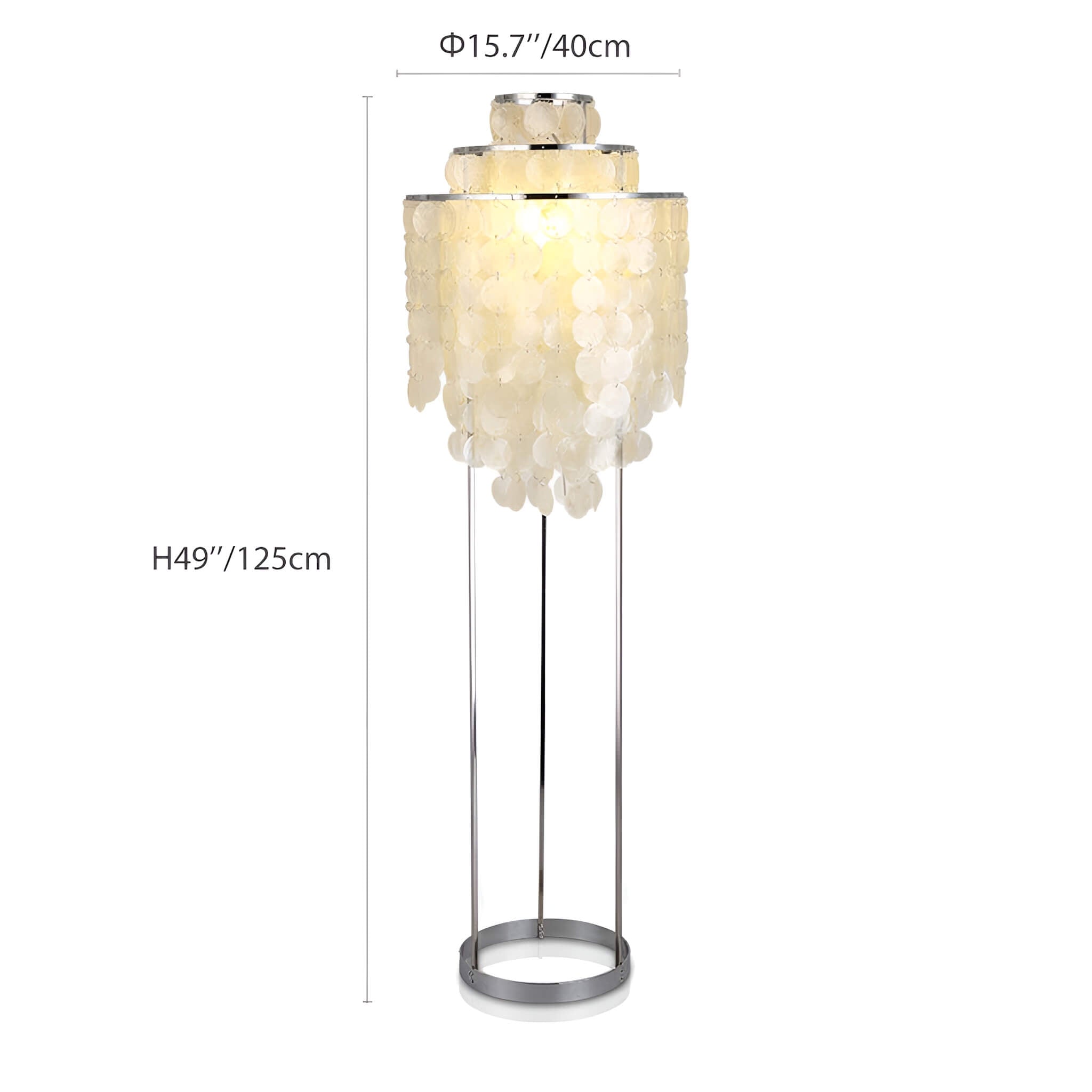 Modern Nordic Seashell Floor Lamp -size|Sofary