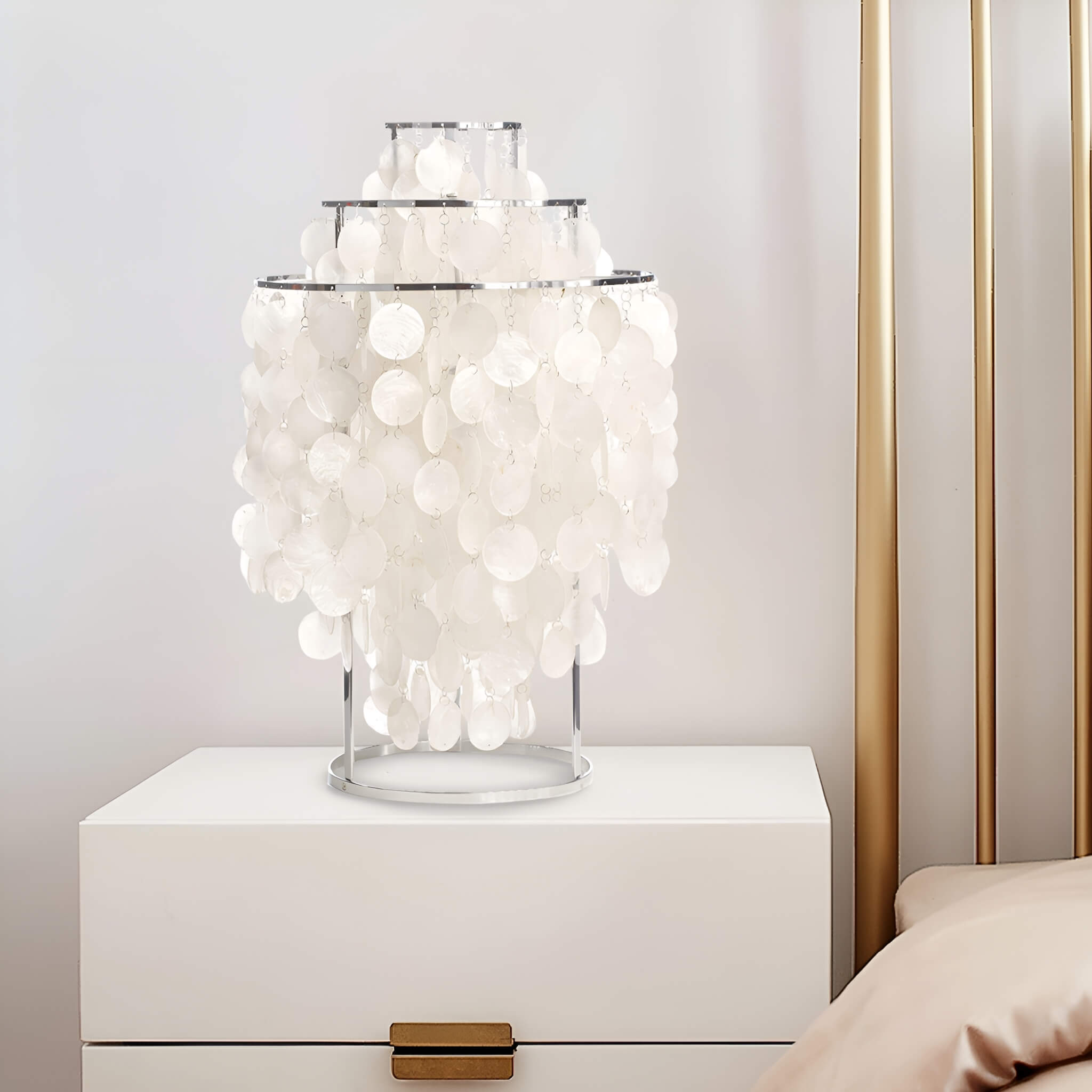 Modern Nordic Seashell Table Lamp -bedroom-1 |Sofary