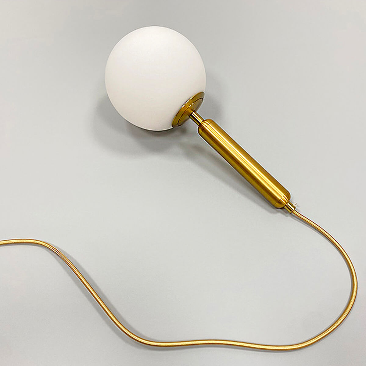 Modern Sleek Bedroom Pendant Light Single-Head Glass Light gold   |Sofary