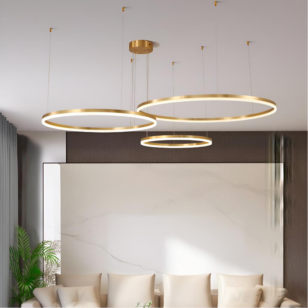 Nordic Elegance Modern Tiered Rings Pendant Light for Stylish Living Spaces-living-room-3| Sofary