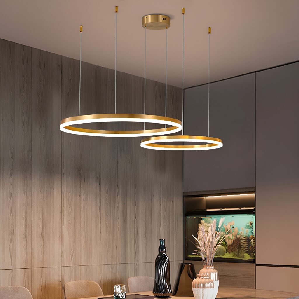 Nordic Elegance Modern Tiered Rings Pendant Light for Stylish Living Spaces-living-room-4| Sofary