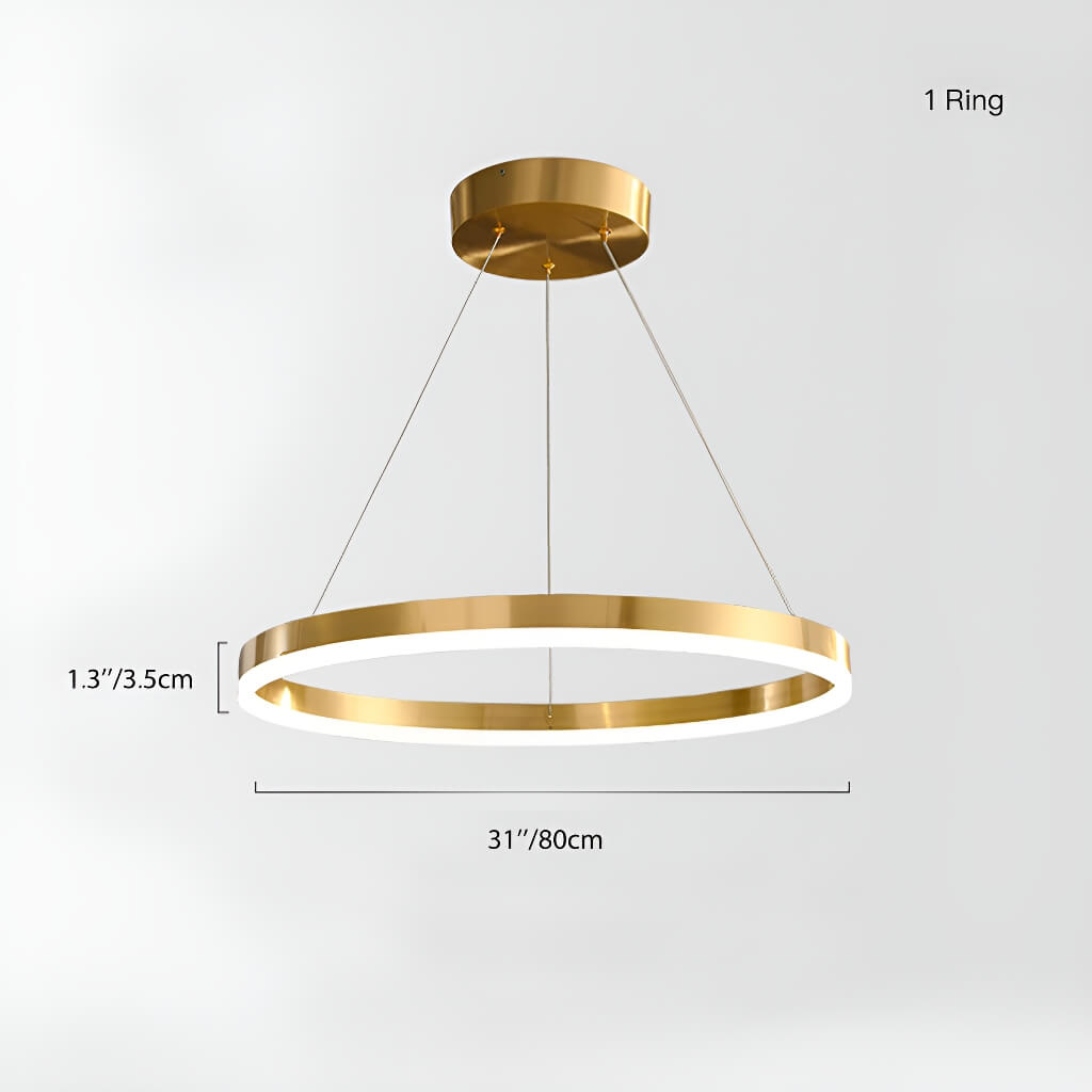 Nordic Elegance Modern Tiered Rings Pendant Light for Stylish Living Spaces-size-1-ring| Sofary