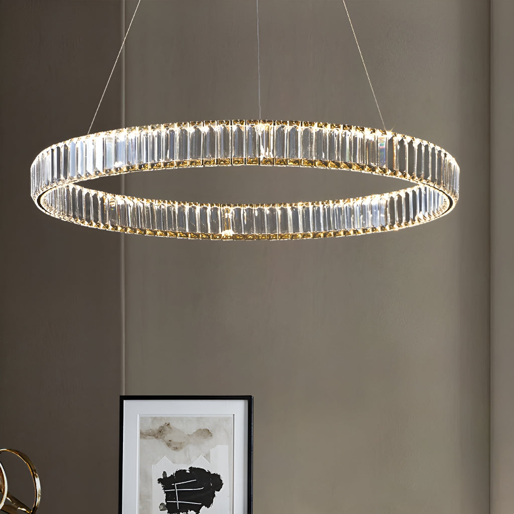 One Ring Crystal Chandelier-living-room-3| Sofary
