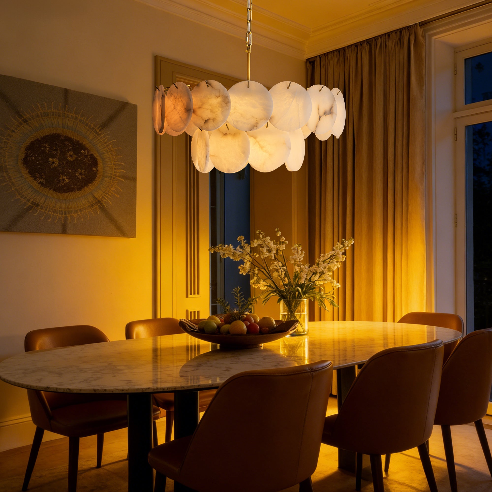 orlisse-modern-luxury-brass-alabaster-double-tier-disc-chandelier-living-room-night-CH496-B-20260512
