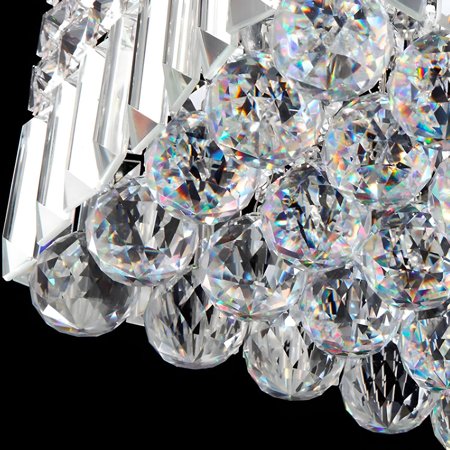 Rectangular Raindrop Crystal Living Room Chandelier Ceiling Lights-details-2|Sofary