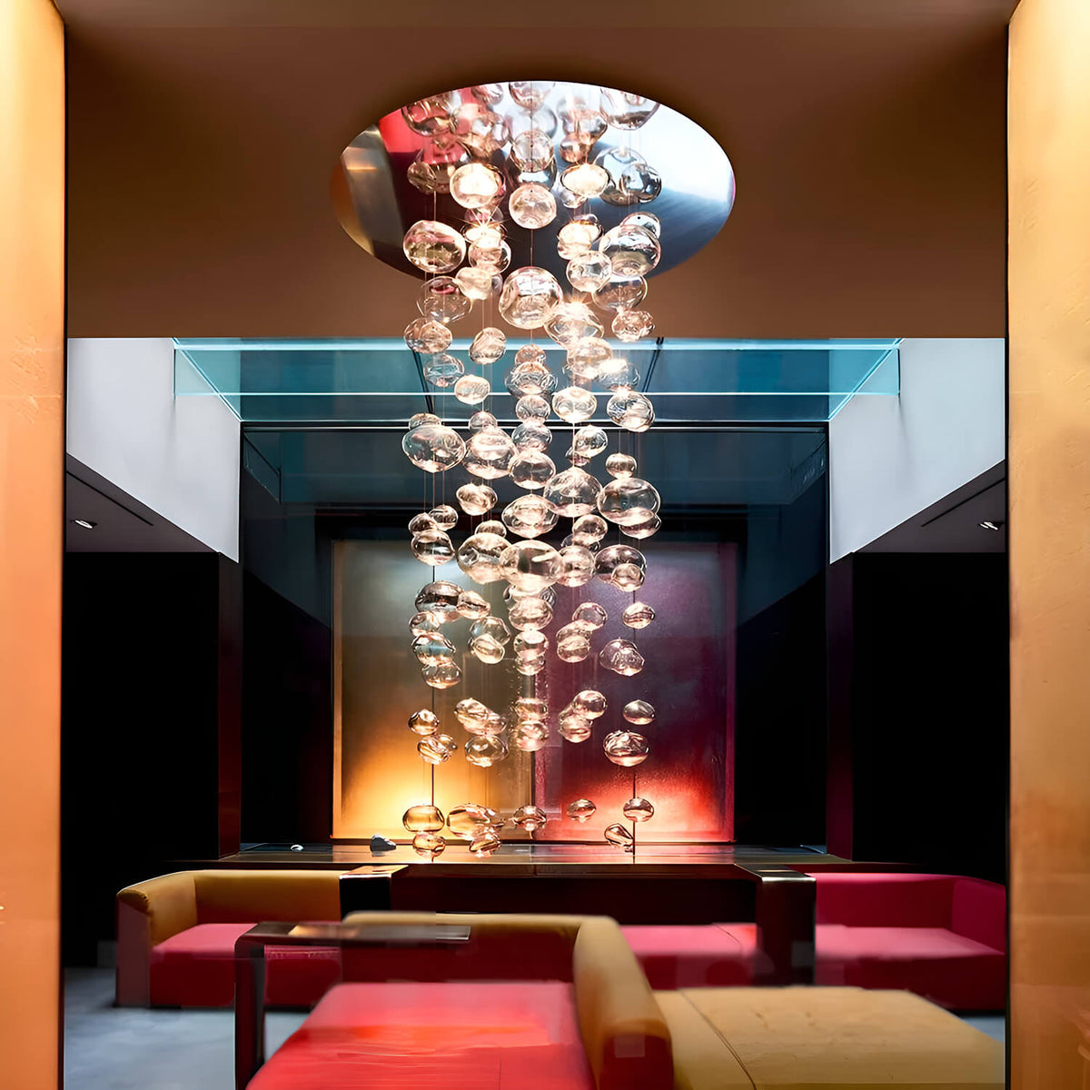 Modern Glass Bubble Chandelier - Ceiling Light for Dining Room | Sofary ...