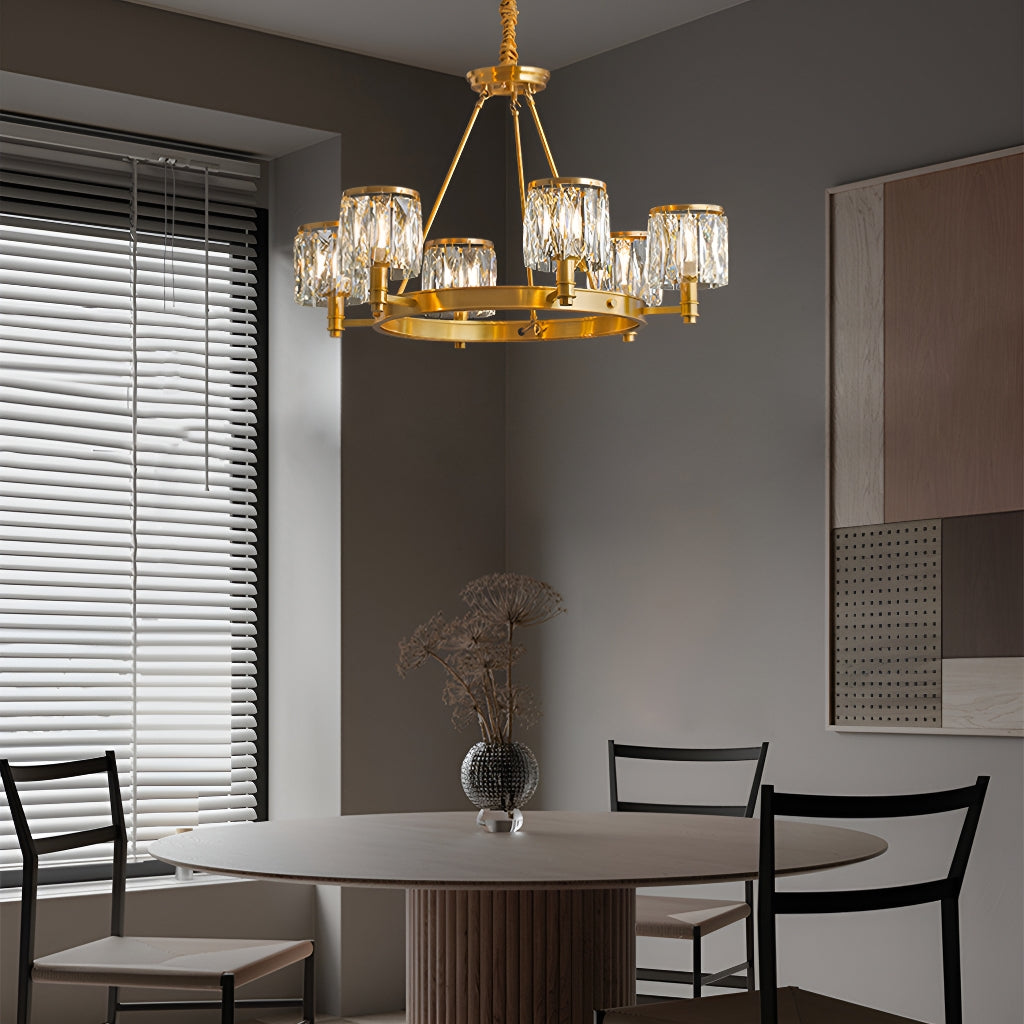 Brass Modern Rustic Lights UHP5030 Modern Rustic Indoor Chandelier