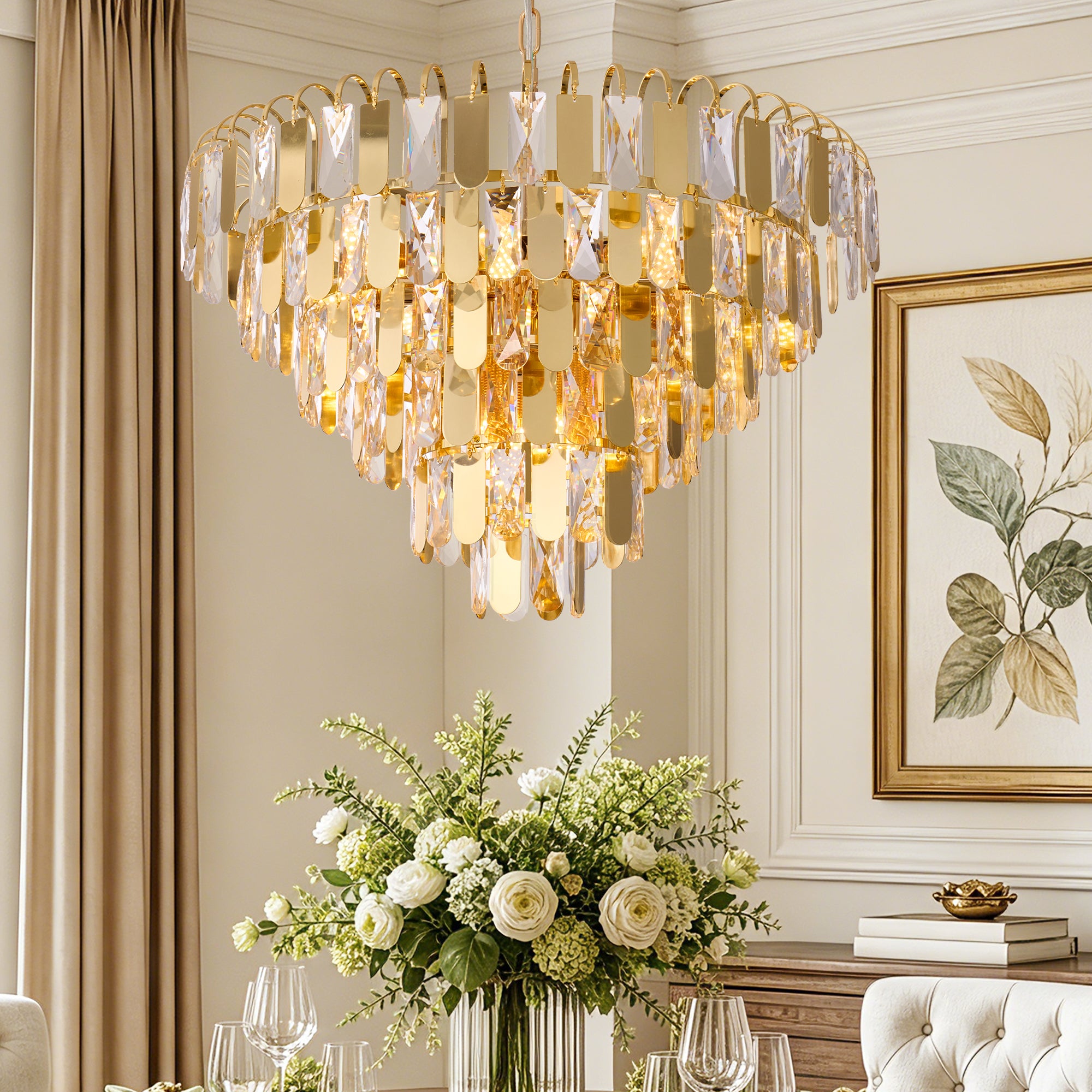 serenova-modern-luxury-gold-crystal-tiered-round-chandelier