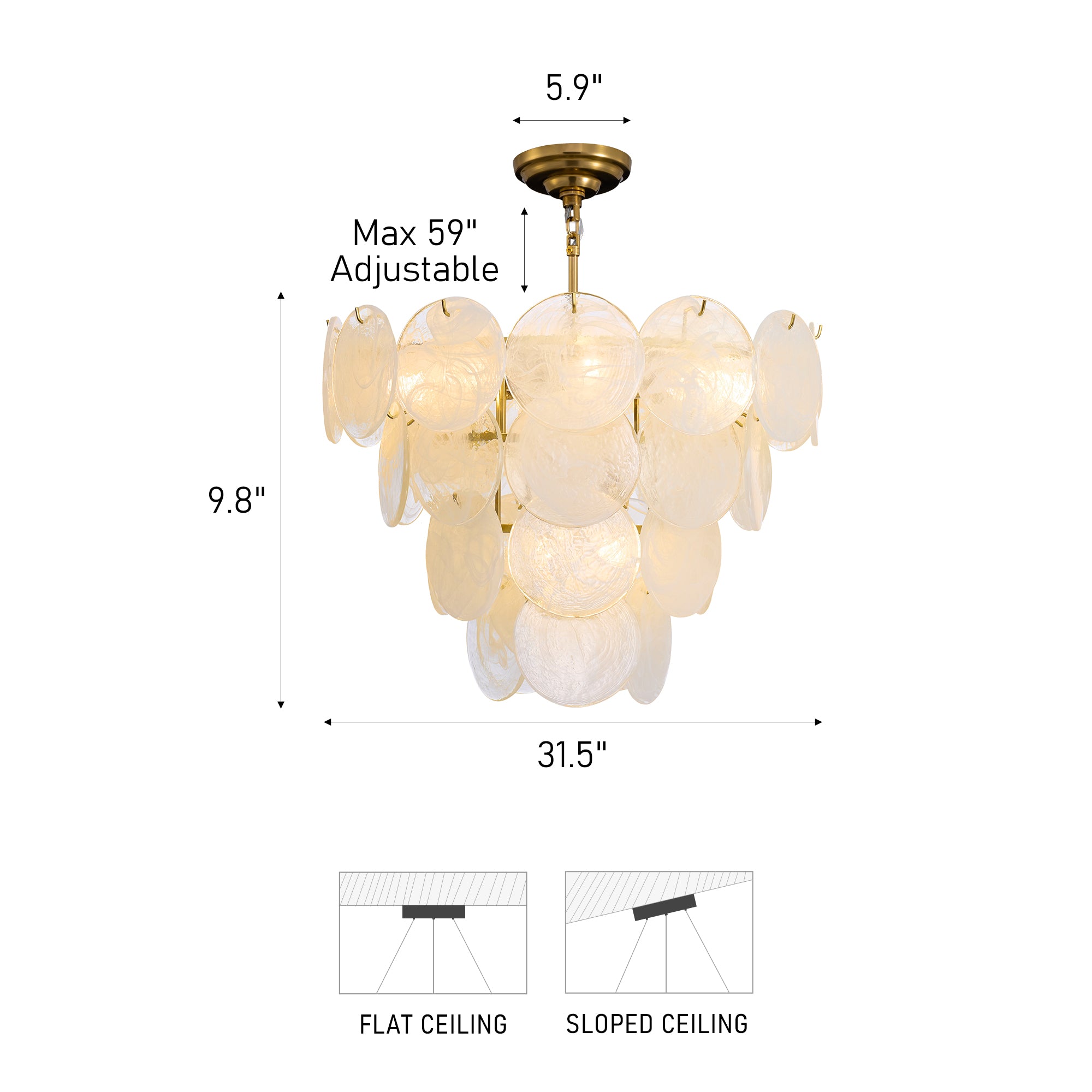 size-of-serenelle-modern-luxury-gold-glass-layered-disc-chandelier