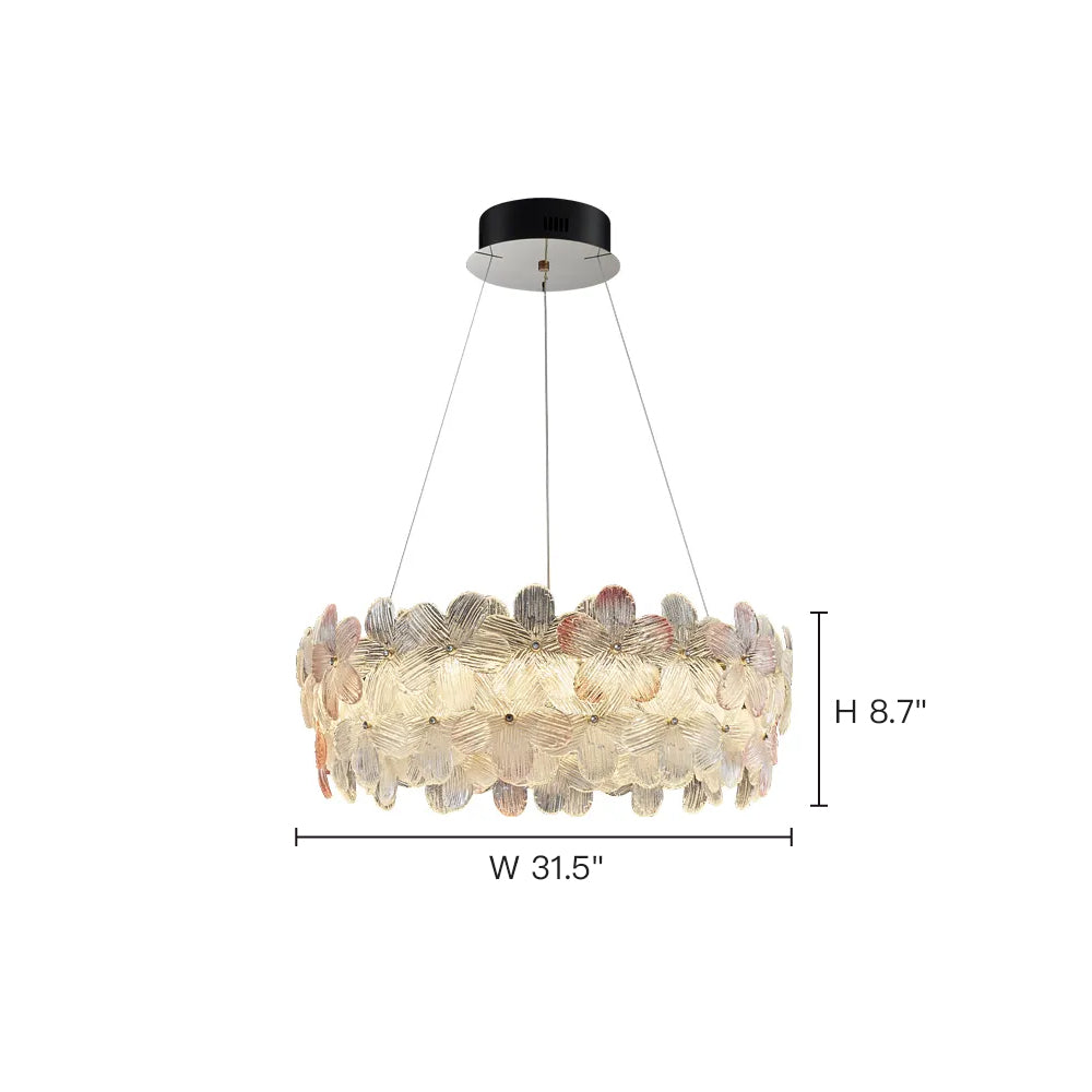 size-three-modern-art-deco-glass-floral-chandelier-dimension