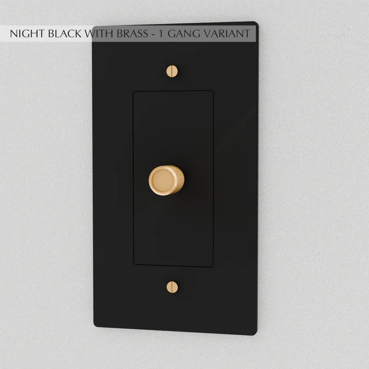 the-brass-dimmer-switch-1-gang-night-black-with-brass | Sofary Lighting