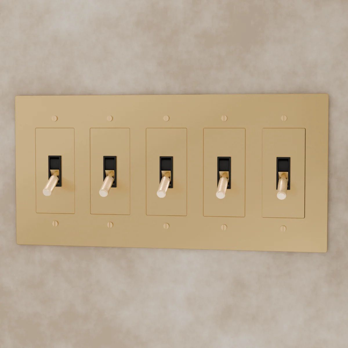 The Brass Toggle Switch (1 to 5 Gang) | Sofary