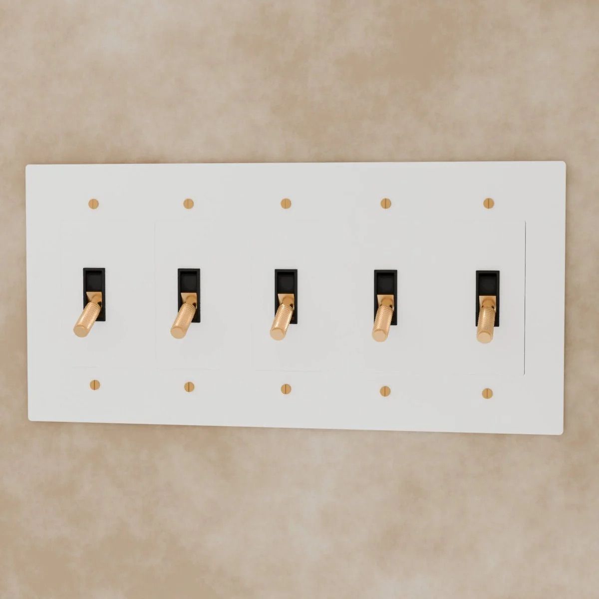 The Brass Toggle Switch (1 to 5 Gang) | Sofary
