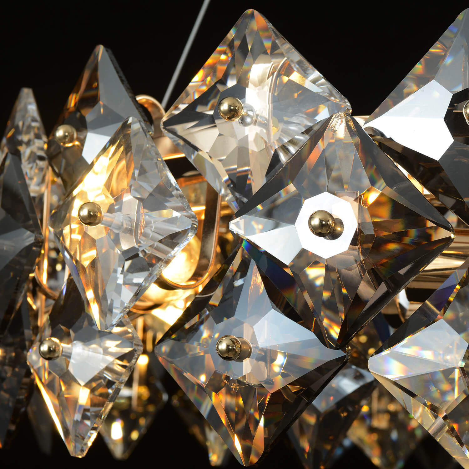Modern Tiered Crystal Chandelier-details-1|Sofary