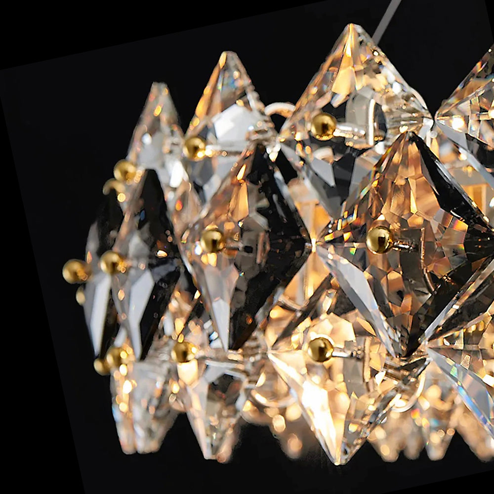 Modern Tiered Crystal Chandelier-details-3|Sofary