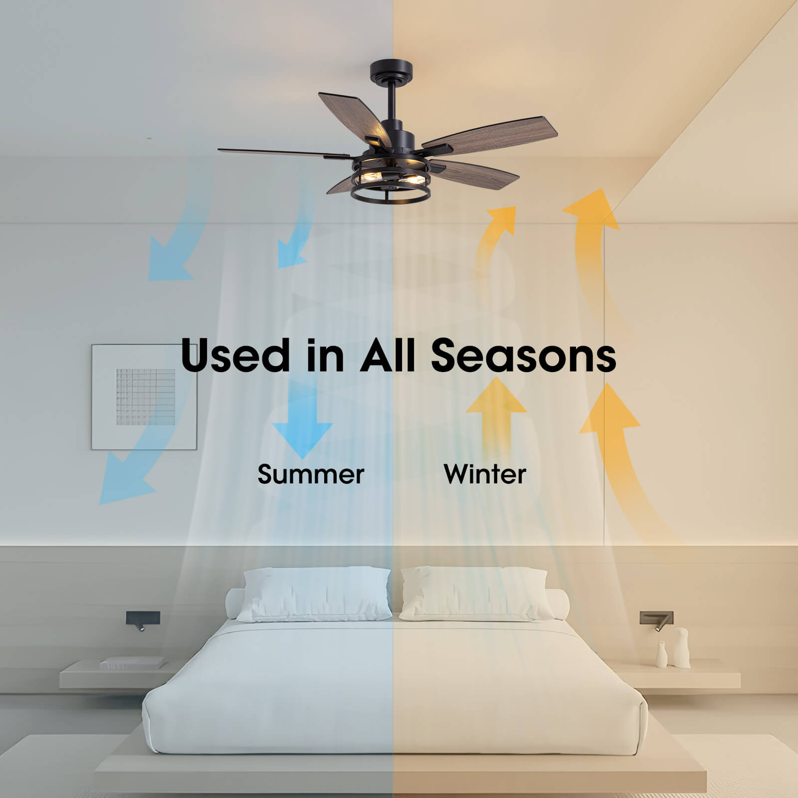 vintara-46-farmhouse-rustic-black-cage-ceiling-fan-with-lights-remote-for-bedroom-living-room-Motor-Forward-and-Reversible-function-5
