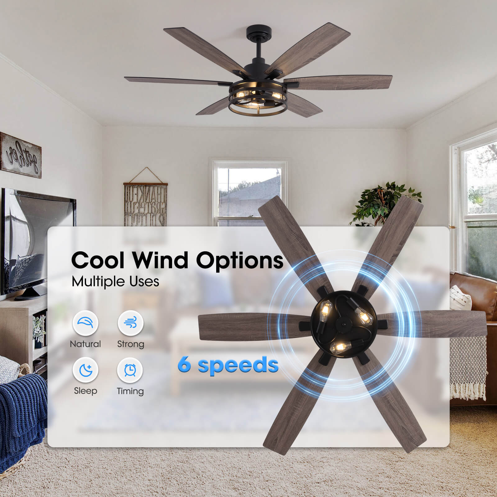 vintara-60“-farmhouse-rustic-black-cage-ceiling-fan-with-lights-remote-included-ideal-for-bedroom-living-room-cool-wind-options