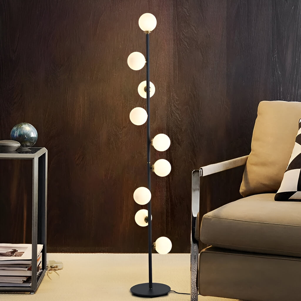White Glass Tree Floor Lamp- living room | Sofary