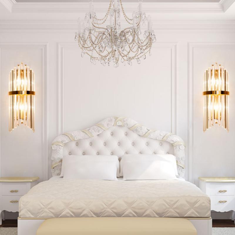 Crystal Wall Sconce Wall Lamp Lighting Fixture - Bedroom