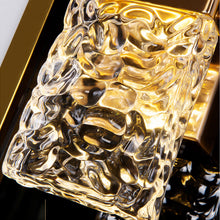Gold Ripple Crystal Wall Sconce - Crystal Detail | Sofary
