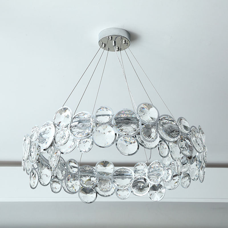 Unique Design Crystal Chrome Chandelier -Pendant Light | Sofary