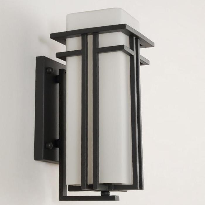 Wall Sconce With White Glass Shade - Details