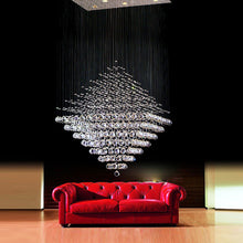 Rubik Lighting - Diamond Shape Crystal Chandelier - Living Room