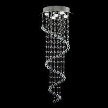 Spiral Raindrop Chandelier - raindrop lighting fixture Crystal Ceiling Light