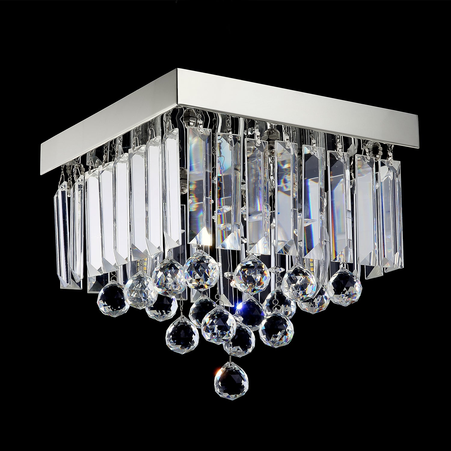 Modern Crystal Raindrop Ceiling Lighting