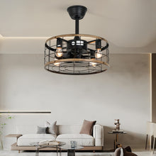 Wood Farmhouse Ceiling Fan--livingroom 1