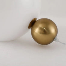 Gold Globe Base White Table Lamp - Details