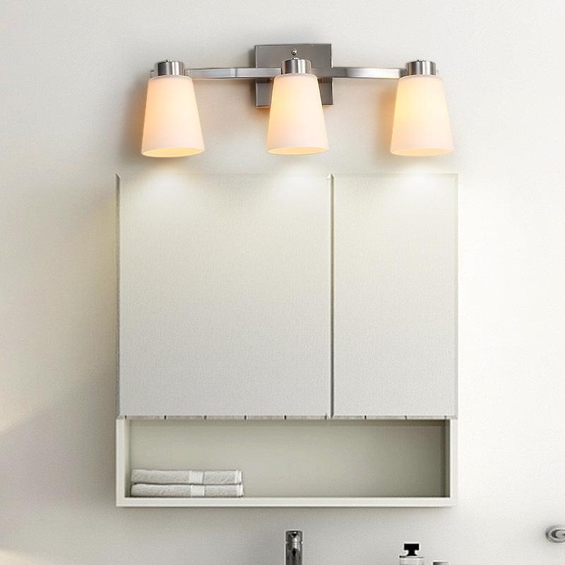 24" Wide Frosted Glass Vanity Light