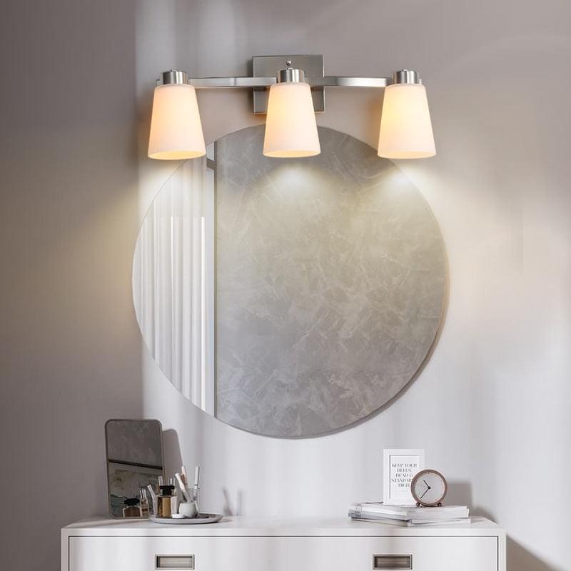 24" Wide Frosted Glass Vanity Light
