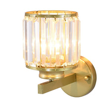 Modern Rustic Crystal Wall Sconce - Gold | Sofary