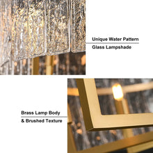 Round Brass Drum Adjustable Chandelier - Details