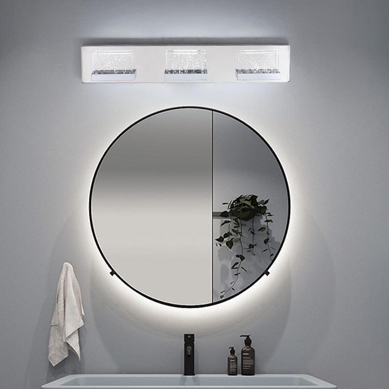 3-Light Chrome LED Modern Vanity Light