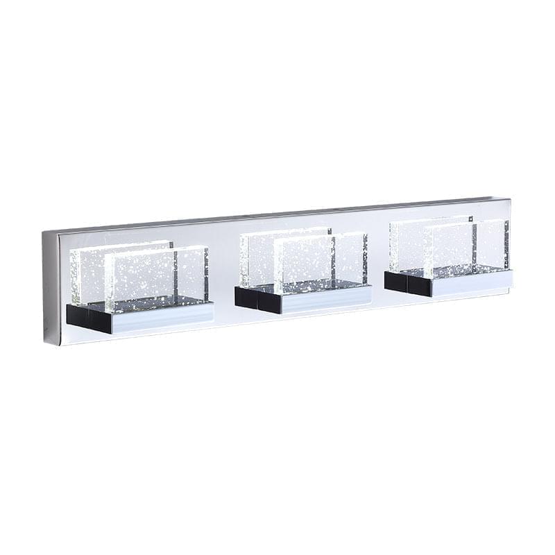 3-Light Chrome LED Modern Vanity Light